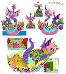 Abstract Thousand Sunny Giolla Jora Color Sheet Official Reference Settei Art Sur Livre One Piece Livre