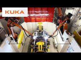45 Kuka Robots Welding Ladder Frames For Automotive Sector Youtube Automotive Welding Robot