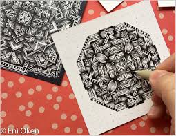 Maybe you would like to learn more about one of these? Square Medallion Eni Oken Zentangle Patterns Square Mandala Drawing Square Drawing