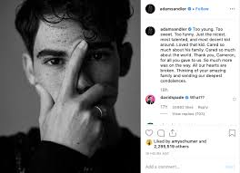 Adam sandler's days on saturday night live birthed several iconic characters, some of which were even carried over to the big screen. Adam Sandler Pays Heartbreaking Tribute To Onscreen Son Cameron Boyce Hello