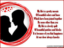 Happy birthday from the world's most fulfilled husband. Birthday Poems For Husband Wishesmessages Com