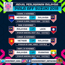 Perlawanan ini akan disiarkan secara langsung di saluran rtm tv1 dan fox sports 2. Kaki Rembat Artwork On Twitter Jadual Perlawanan Malaysia Di Pusingan Peringkat Kumpulan Piala Aff Suzuki 2018