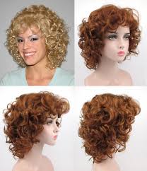 Believe me, i know curly hair can feel like a hassle. 50s 60s Womens Short Big Bouncy Curls Curly Hair Wig Bangs Sabrina Golden Girls Ebay