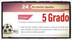 Libros desafíos matemáticos tercer grado alumno y docente en pdf gratuito, elaborado por la subsecretaría de educación básica de méxico. Desafio 24 Quinto Grado En Partes Iguales Paginas 58 Y 59 Del Libro De Matematicas De 5 Grado Youtube