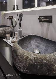 Over 700 bathroom sinks from leading brands at bargain prices. River Stone Sink Lavabo Batu Kali Wild Stone Washbasins Natural Stone Bathroom Zen Bathroom Decor Stone Sink