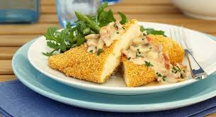 Escalope De Poulet Panee Champignons Et Jambon Cruvoir La Recette De L Escalope De Poulet Panee Champigno Escalope Poulet Pane Poulet Pane Escalope De Poulet