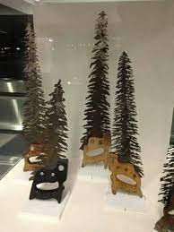 Hand Saw Christmas Trees Metal Tree Wall Art Tree Art Plasma Art