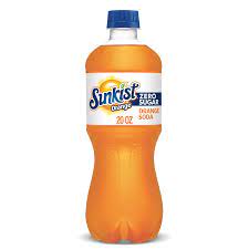 Sunkist Zero Sugar Orange Soda 20 Fl Oz Bottle Walmart Com