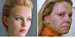 Charlize Theron ''Monster'. Oscar, Best Actress ,2004. I forgot it was her  , 10 seconds into the movie.