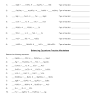 Double and single displacement balancing equations and identifying whether reaction is single or more reactions interactive worksheets. 1