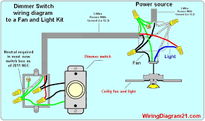 From the wall switch a 2 conductor cable is used to provide power to two electrical receptacle outlets. Ceiling Fan Wiring Diagram Light Switch House Electrical Wiring Diagram