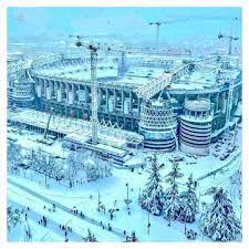 Zinedine zidane isn't concerned about his real madrid team after their draw against real betis on saturday night. The Football Arena Real Madrid Stadium Santiago Bernabeu Covered With Snow What A Beauty Facebook
