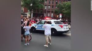 As the truck comes closer. Video Appears To Show Nypd Truck Plowing Through Crowd During Protest Cnn