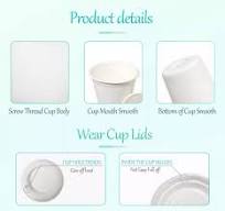 Flip Coff Cup 115mm Fiber Pulp 80mm Bagasse Dome Lids ...