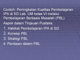 Progam studi pendidikan guru sekolah dasar. Program Kreativitas Mahasiswa Penelitian Pkmp Tim Pengembang Penalaran