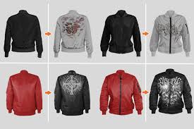 5 Bomber Jacket Mockup With Editable Psds In 2020 Bomber Jacket Jackets Mockup Templates