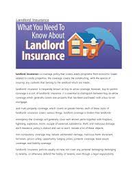 The only insurance provider dedicated to independent rental property investors. Landlord Insurance By Bw1831148 Issuu