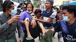 Myanmar people magazine, kamayut, yangon, burma. Myanmar Security Forces Open Fire On Protesters Killing 2 The New York Times