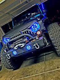 Halo Rgb Color Projector Led Headlights Fog Lights Kit For Wrangler Jk 2007 2018 Custom Jeep Wrangler Jeep Wrangler Accessories Dream Cars Jeep