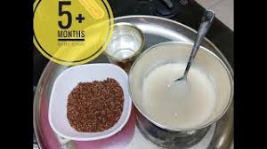 Ragi Porridge For 5 Months Babies Ragi Kanji For Babies In Tamil 5 Months Baby Food Youtube
