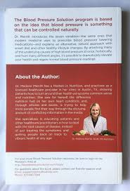 Dr marlene\'s natural health connections : The Blood Pressure Solution Merritt Dr Marlene Amazon Com Books