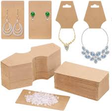 Earring business cards with your logo the simple solution for your custom jewelry displays make your jewelry brand stand out with these customized earring business cards. Amazon Com Earring Cards For Display Anezus 200 Pack Earring Packaging Holder Cards With Necklace Display Cards And 200 Earring Backs For Earrings Necklace Jewelry Display Kraft Color 3 5x2 Inches Arts Crafts