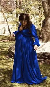 Royalty Royal Blue Baby Shower Gown Royal Blue Maternity Dress Blue Baby Shower Dress Maternity Photo Dresses