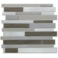Unfortunately when we had our countertops installed we ordered a small backsplash that comes hi kate: Tack Tile Peel Stick Vinyl Backsplash Tiles 3 Pk At Menards