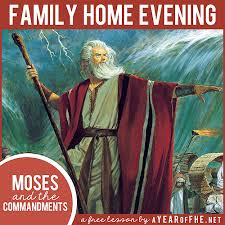 Our 10 commandments coloring pages can help teach your children the story of moses on mt sinai. A Year Of Fhe Year 01 Lesson 11 Moses And The Ten Commandments