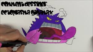 Comment Dessiner Et Colorier Ectoplasma Gigamax Pokemon Epee Bouclier Speed Drawing Youtube