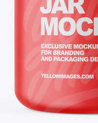 Matte Jar Mockup In Jar Mockups On Yellow Images Object Mockups
