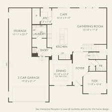 The open foyer welcomes you with a flex space right at the front of the home. Hilltop 685700 Pulte