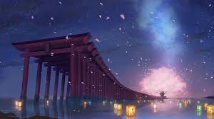 Statistiques et évolution des crimes et délits enregistrés auprès des services de police et gendarmerie en france entre 2012 à 2019 Telechargez 1366x768 Anime Landscape Torii Stars Sakura Petals Fonds D Ecran De Lanternes Pour Ordinateur Portable Ordinat Anime Scenery Landscape Scenery