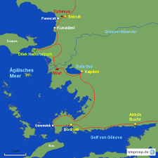 Weitere ideen zu türkei, bodrum, bodrum türkei. Stepmap Turkei West 4 Ephesus Bodrum Landkarte Fur Turkei