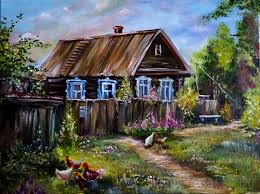 Качественные обои с предпросмотром на тему: Kartina Leto V Derevne Razmery 50x40 God 2017 Cena 15000 Rublej Hudozhnik Firsova Vera Vladimirovna