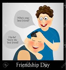 The day, as the name suggests, is meant to express gratitude and love for your biggest support system, your best friend Friendship Day International Holiday Two Best Friends Funny Royalty Free Cliparts Vectors And Stock Illustration Image 60068471