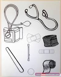 Kalipli Saglik Ve Ilkyardim Cantasi Once Okul Oncesi Ekibi Forum Sitesi Biz Bu Isi Biliyoruz Boyama Kitaplari Saglik Boyama Sayfalari