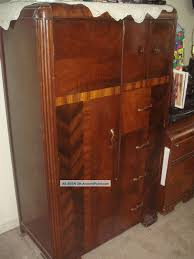Vintage 1930 Art Deco Bedroom Waterfall Furniture Armoire Closet Wardrobe 1920 Art Deco Bedroom Art Deco Bedroom Furniture Waterfall Furniture