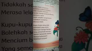 Kupu Kupu Puisi Lagu Kupu Kupu Tematik Kls 2 Tema 5 Pengalamanku Puisi Kupukupu Lagu Tema Youtube