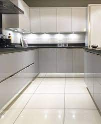 Learn how to install your base cabinets with our helpful diy kitchen how to video series. Mirror Finish Laminated Kitchen Kickboard Light Grey Kitchen Cabinets Grey Kitchen Cabinets White Kitchen Design