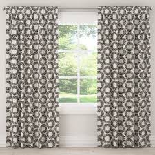 Floral Black And Cream Curtains Wrought Studio Paraiso Unlined Geometric Room Darkening Rod Pocket Single Curtain Panel Curtain Color Cream Black Panel Curtains Curtains Colorful Curtains