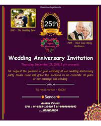 Create online wedding anniversary invitation card free. Free Wedding Anniversary Invitation Card Online Invitations