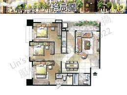 建案平面圖 竹北高鐵 出售中物件 現代城低總價三房平車位衛浴開窗 lin s竹北房產筆記 floor plans