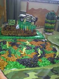 Birthday Cake Rice Krispie Treats Near Me Army Party Goodies Hunting Birthday Cakes Party Goodies Army Cake