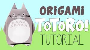 Origami Totoro Tutorial Free Printable Paper Paper Kawaii Totoro Origami Origami Tutorial