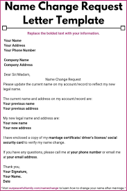 If you plan on applying for a new or renewed passport, here's what to expect. Letter For Change Of Name After Marriage Template Printable Included