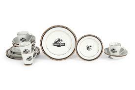 Maybe you would like to learn more about one of these? Jurassic Park Logo 16 Piece Ceramic Dinnerware Set Replica Plates Bowls Mugs Walmart Com Walmart Com
