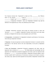 Sample employment contract letter source: Freelance Contract Template Free Download Wise