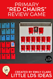 Red Chair General Conference Review Game Lds Conference Activities Lds General Conference Activities General Conference Activities