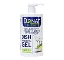 Гель для мытья посуды Donat Clean Nature на основе пищевой соды, 1 л